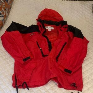 Vintage Columbia Adirondack ski jacket.  Red with Black accents.